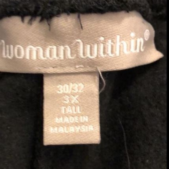 Woman Within  Tie Waist Sweats - Picture 2 of 2